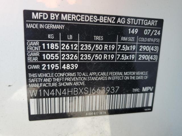W1N4N4HBXSJ663937 Mercedes-Benz m260