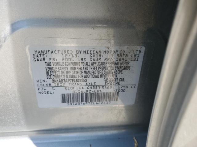 3N1AB7AP7EL622532 Nissan SENTRA S