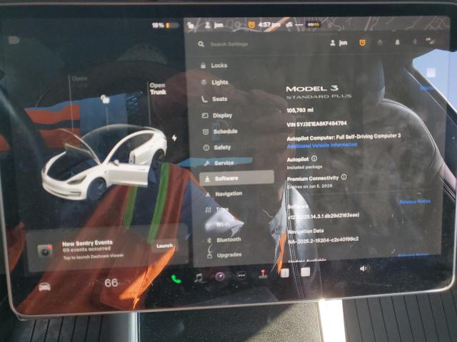 5YJ3E1EA8KF484784 Tesla MODEL 3