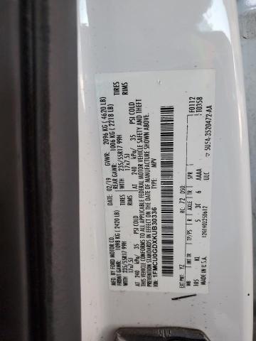 1FMCU0GDXKUB30336 Ford 1.5l gtdi sigma w/premium fuel