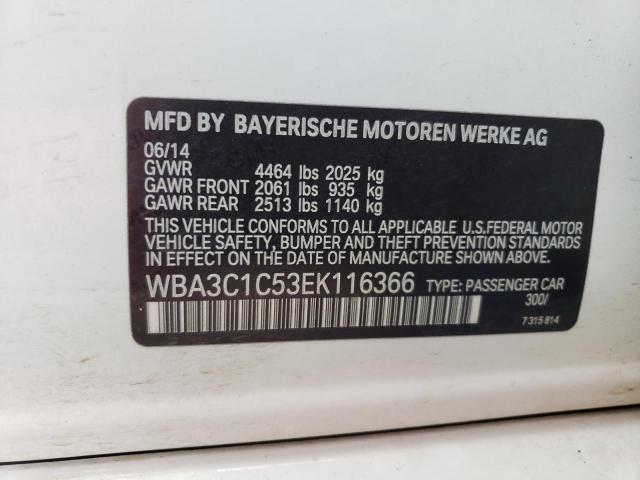 WBA3C1C53EK116366 BMW 2014