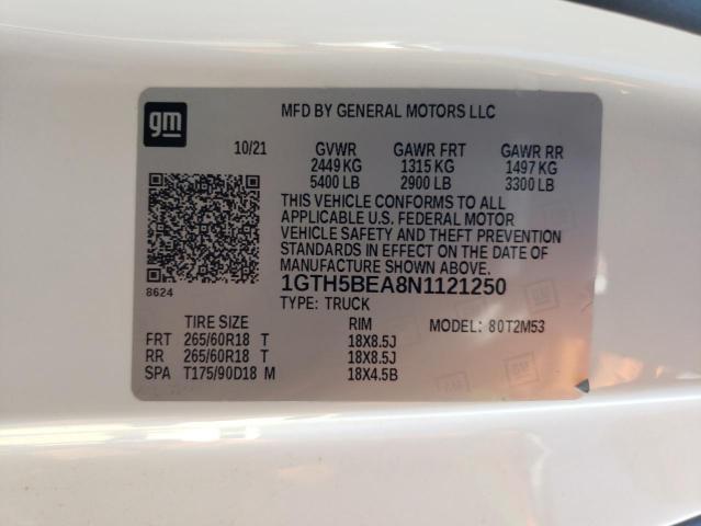 1GTH5BEA8N1121250 GMC CANYON ELE