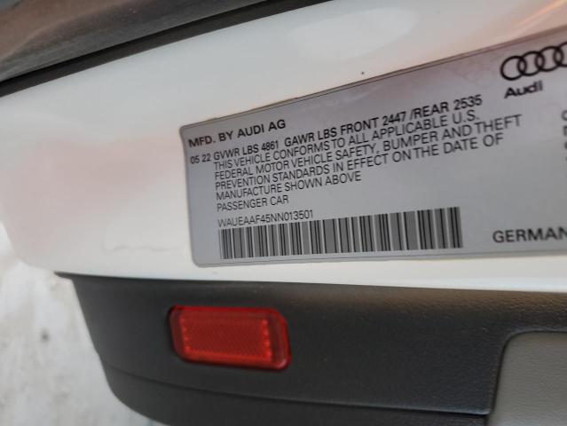 WAUEAAF45NN013501 Audi 45 tfsi (2.0t)