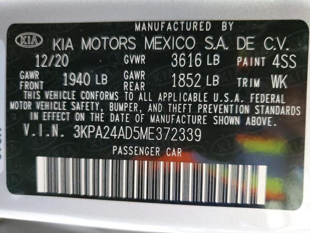 3KPA24AD5ME372339 KIA gamma ii
