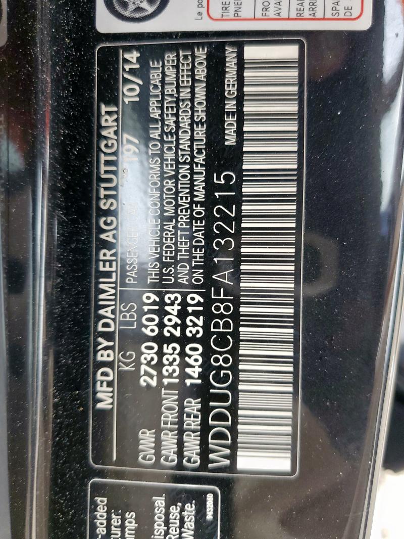 WDDUG8CB8FA132215 Mercedes-Benz S 550