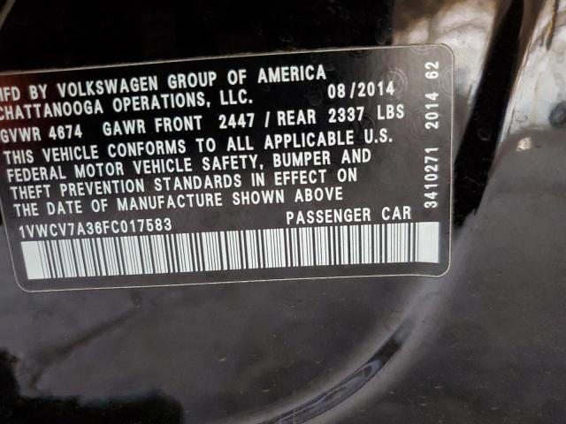 1VWCV7A36FC017583 Volkswagen 2015