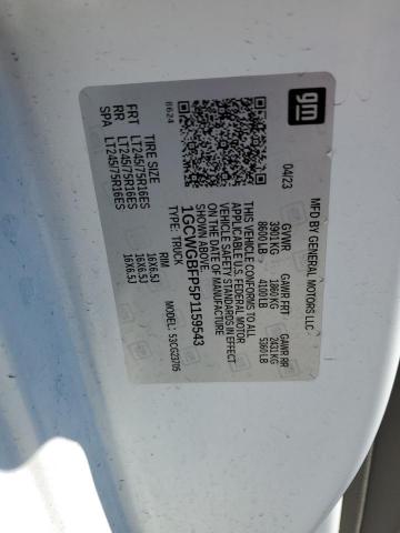 1GCWGBFP5P1159543 Chevrolet EXPRESS G2