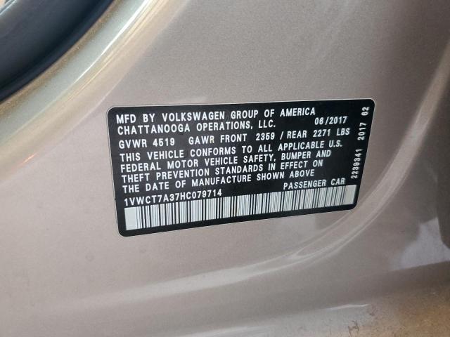 1VWCT7A37HC079714 Volkswagen 1.8 tsi
