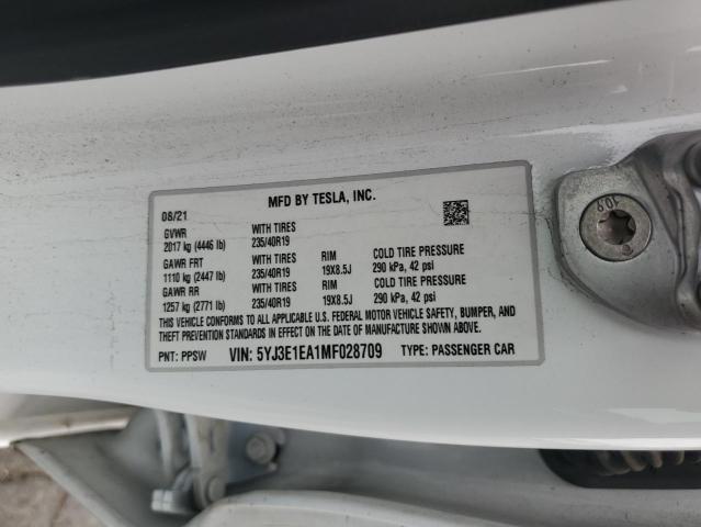 5YJ3E1EA1MF028709 Tesla MODEL 3