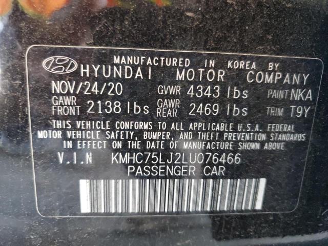KMHC75LJ2LU076466 Hyundai hmc battery