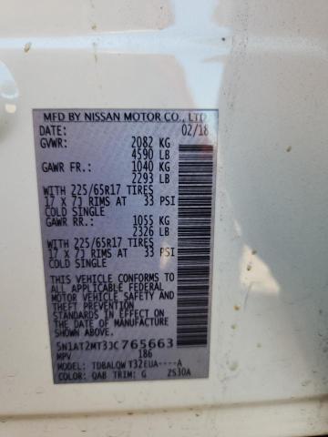 5N1AT2MT3JC765663 Nissan 2018