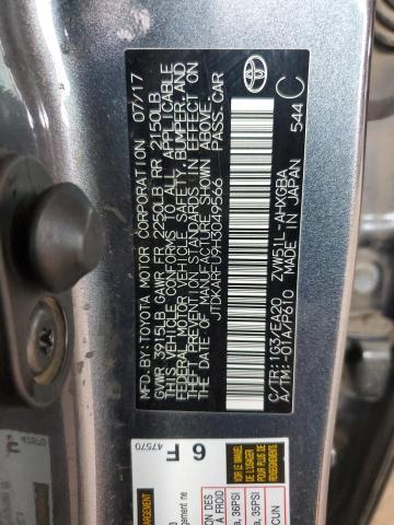 JTDKARFU9H3049566 Toyota 2zr-fxe,1nm