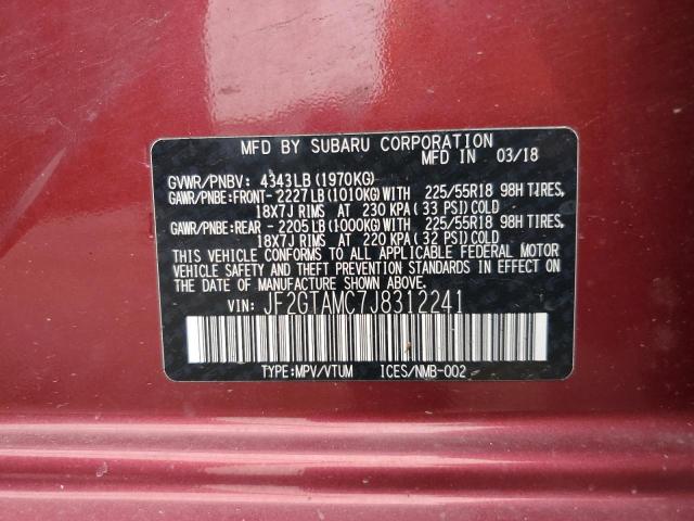 JF2GTAMC7J8312241 Subaru Crosstrek