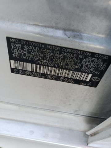 JTHDA1D21L5107922 Lexus 8ar-fts