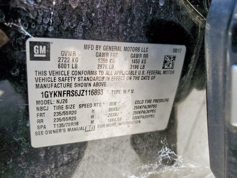 1GYKNFRS6JZ116893 Cadillac Xt5 Premiu