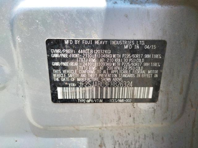 JF2SJABC3FH826324 Subaru 2.5na u5