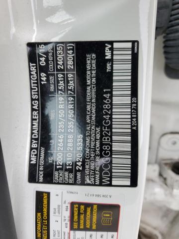 WDCGG8JB2FG428641 Mercedes-Benz Glk-Class