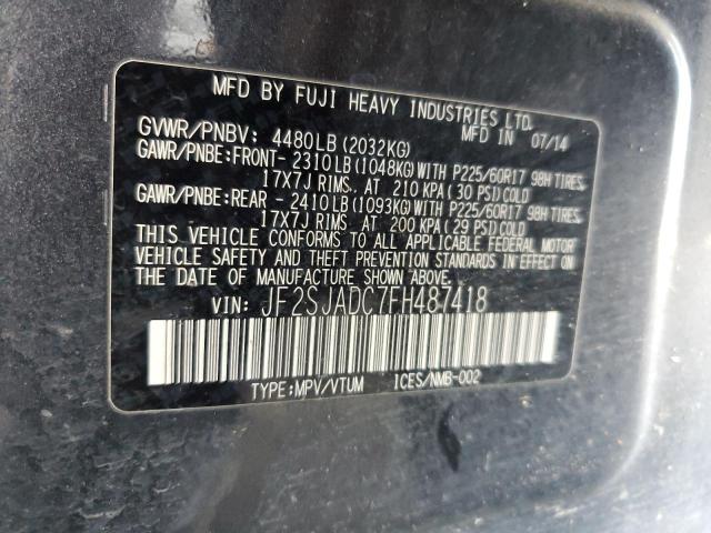 JF2SJADC7FH487418 Subaru 2.5na u5