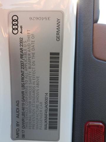 WAUKMAF49JA050014 Audi A4