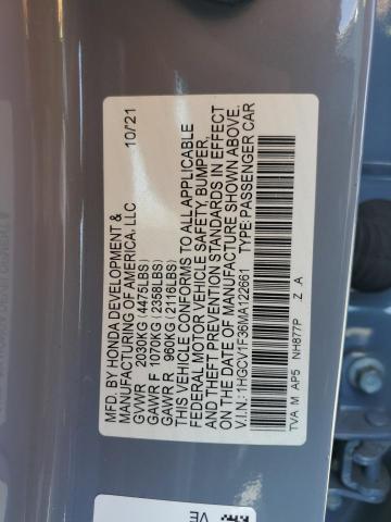 1HGCV1F36MA122661 Honda l15be