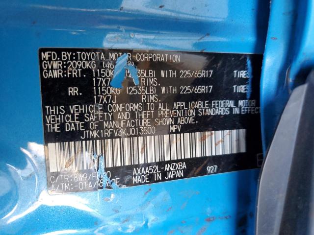 JTMK1RFV3KJ013500 Toyota a25a-fks