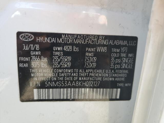 5NMS53AA8KH012127 Hyundai t-gdi theta ii