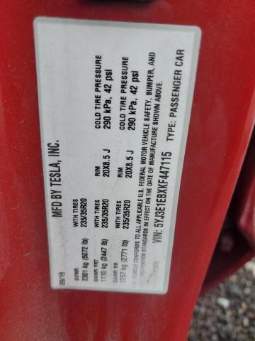 5YJ3E1EBXKF447115 Tesla MODEL 3