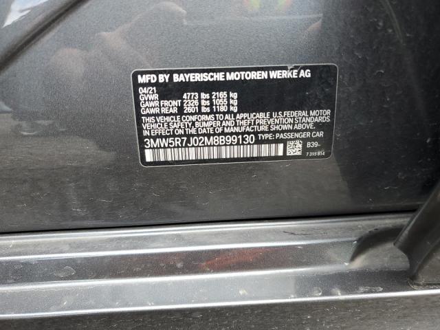 3MW5R7J02M8B99130 BMW 330I