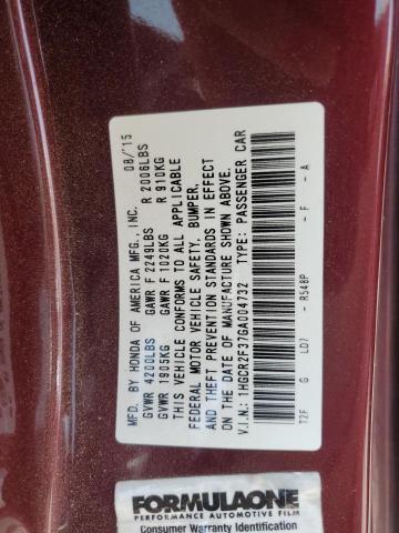 1HGCR2F37GA004732 Honda k24w1