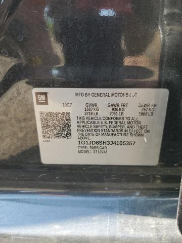 1G1JD6SH3J4105357 Chevrolet SONIC LT