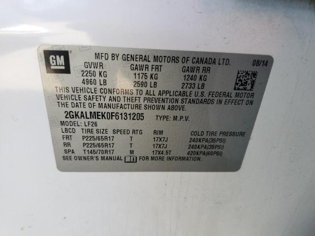 2GKALMEK0F6131205 GMC TERRAIN SL