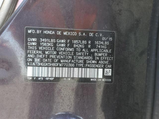 3HGGK5H80FM770366 Honda l15b1