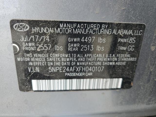 5NPE24AFXFH040107 Hyundai SONATA SE