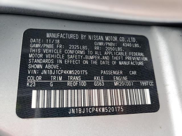 JN1BJ1CP4KW520175 Nissan ROGUE SPOR