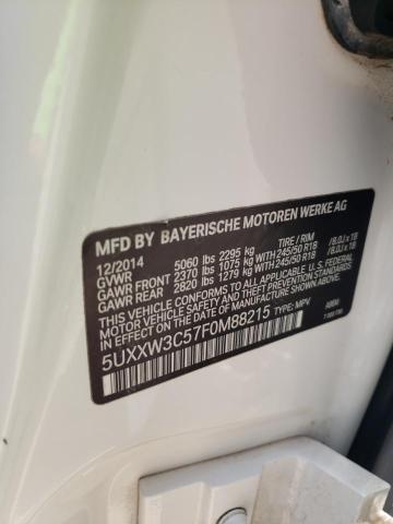 5UXXW3C57F0M88215 BMW 2015