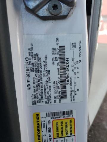 3FA6P0HD1GR329514 Ford FUSION SE