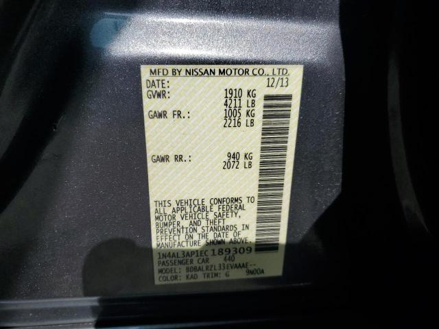 1N4AL3AP1EC189309 Nissan 2014