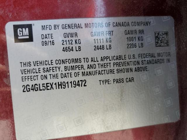 2G4GL5EX1H9119472 Buick Regal Spor