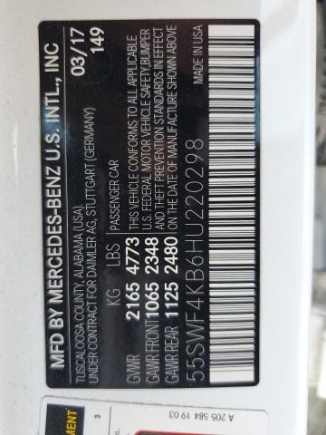 55SWF4KB6HU220298 Mercedes-Benz C 300 4MAT