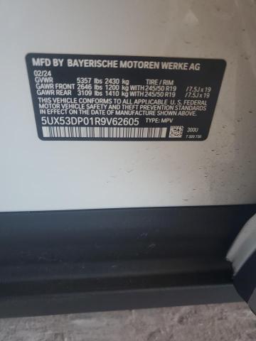 5UX53DP01R9V62605 BMW 2024