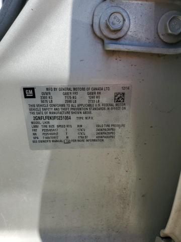 2GNFLFEK9F6231064 Chevrolet lea - flex fuel (gas/alc), aluminum, ho,