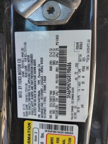 3FA6P0H76GR198686 Ford FUSION SE