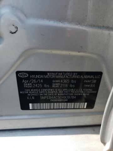 5NPEB4AC5EH939784 Hyundai gamma