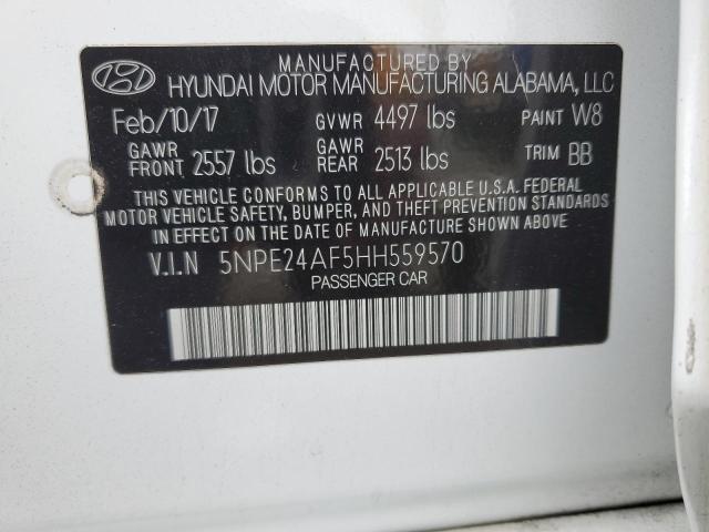 5NPE24AF5HH559570 Hyundai Sonata