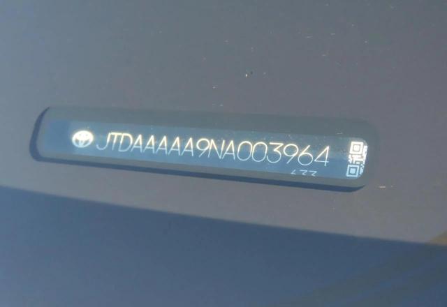 JTDAAAAA9NA003964 Toyota 3km