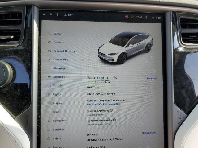 5YJXCAE27JF139759 Tesla MODEL X