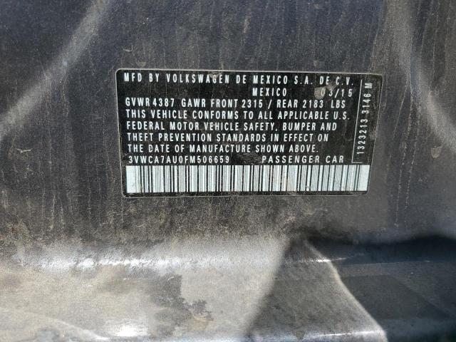 3VWCA7AU0FM506659 Volkswagen 2015