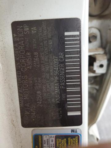 KNAGM4A79F5640397 KIA dohc gdi theta ii