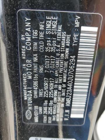 KM8J23A40JU706294 Hyundai TUCSON SE