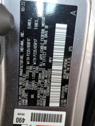 5TDKRKEC4PS140265 Toyota SIENNA LE
